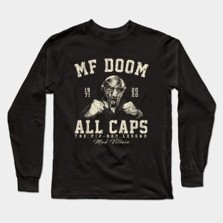 MF Doom Retro Vintage White Long Sleeve T-Shirt